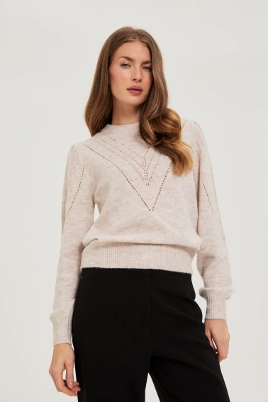 WOMEN'S SWEATER Z-SW-4849 BEIGE MEL