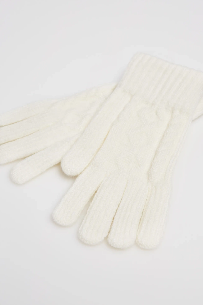 WOMEN'S GLOVES Z-RE-4503 OFF WHITE