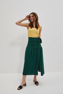 LADIES SKIRT L-SC-4022 PALM LEAF