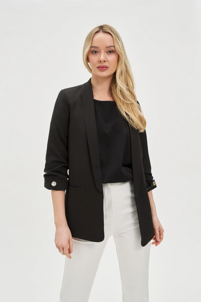 WOMEN'S JACKETS L-MR-4604 BLACK