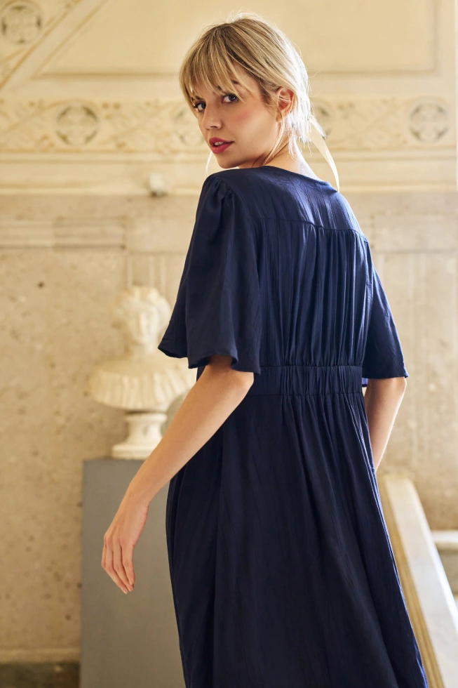 WOMEN'S DRESS L-SU-4639 NAVY