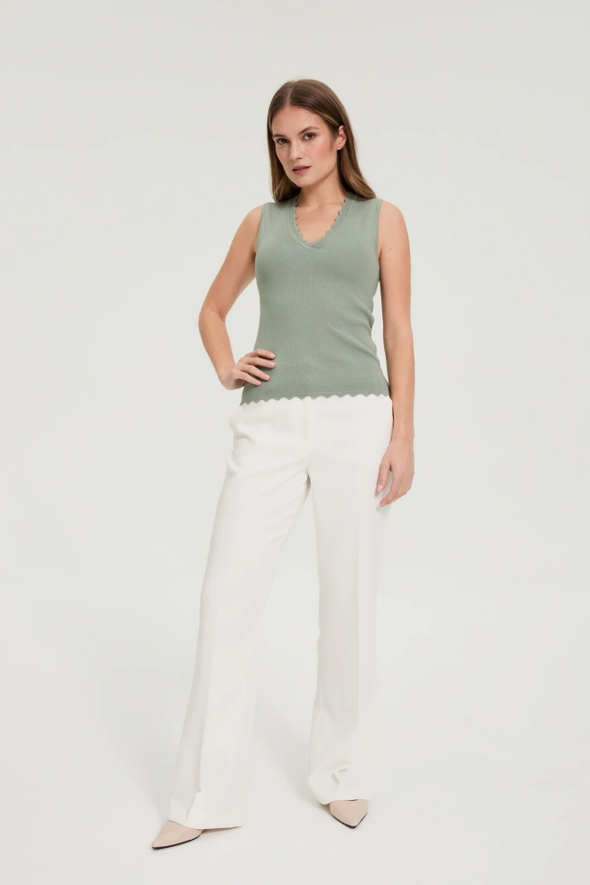 WOMEN'S TOP L-TS-5007 OLIVE