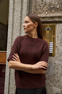 SWETER DAMSKI Z-SW-4839 BURGUNDY