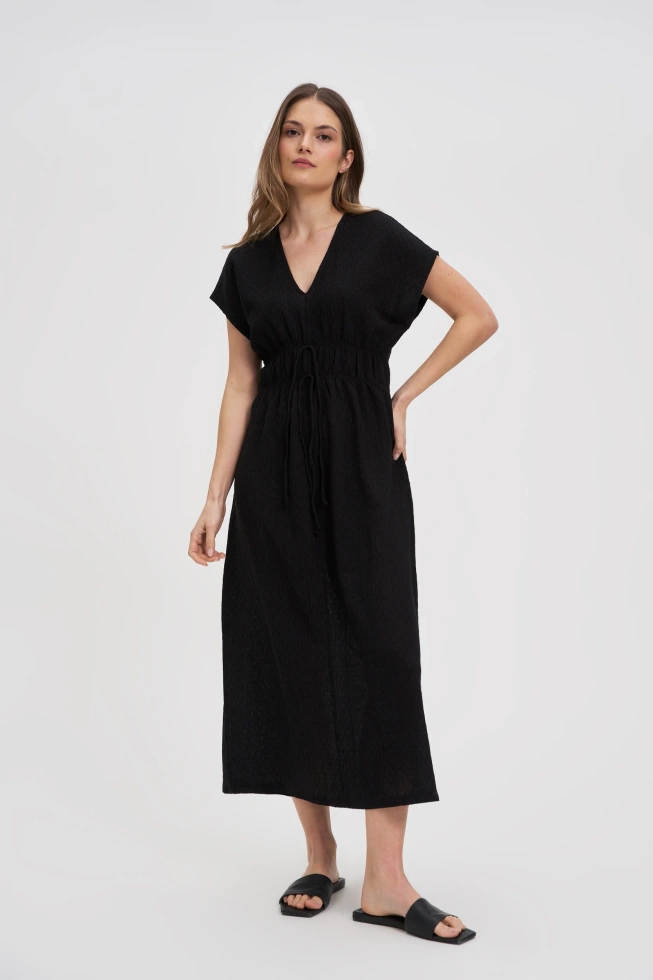WOMEN'S DRESS L-SU-4618 BLACK
