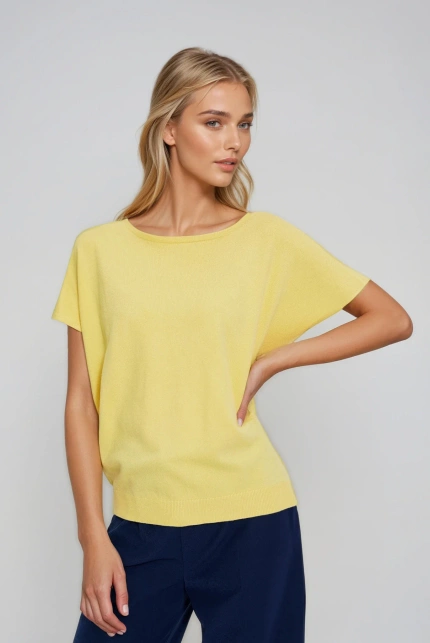 SWETER DAMSKI L-SW-4904 L.YELLOW