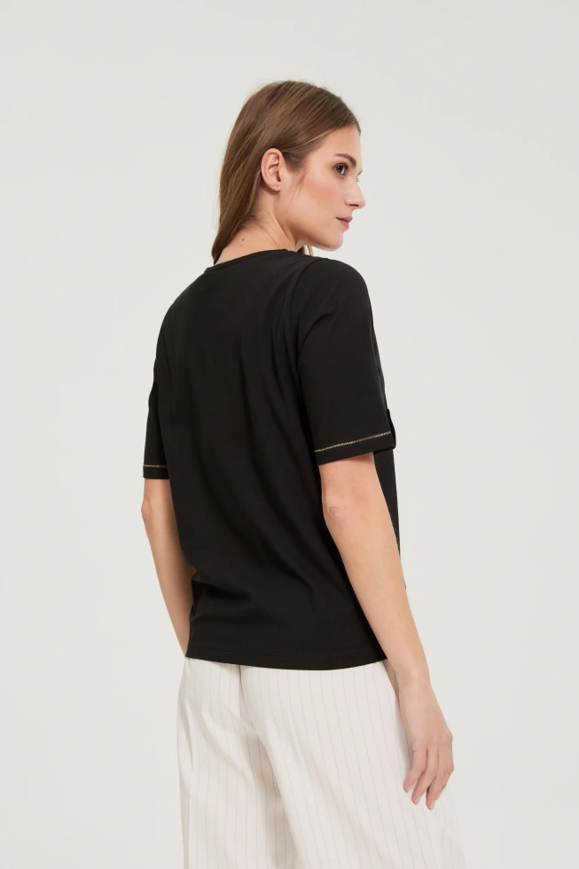 KOSZULKA DAMSKA L-TS-4932 BLACK