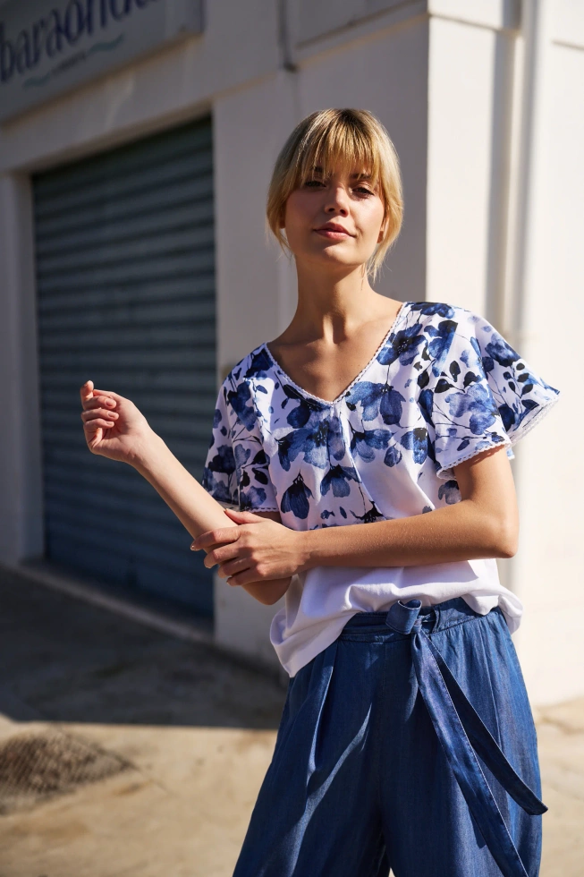WOMEN'S TSHIRT L-TS-4729 WHITE-set