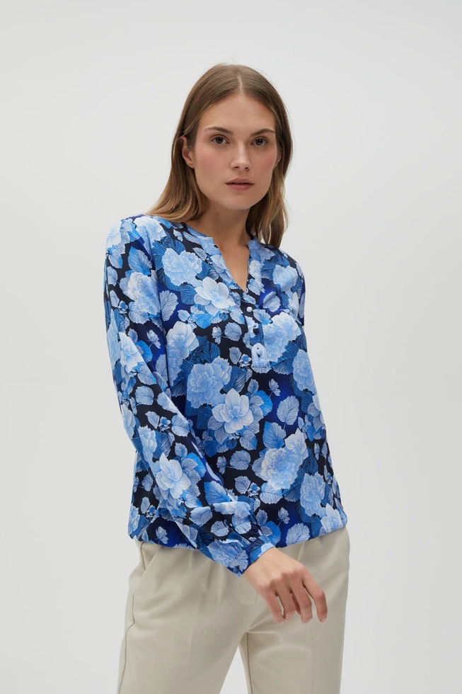 WOMEN'S SHIRT L-KO-4604 BLUE-set