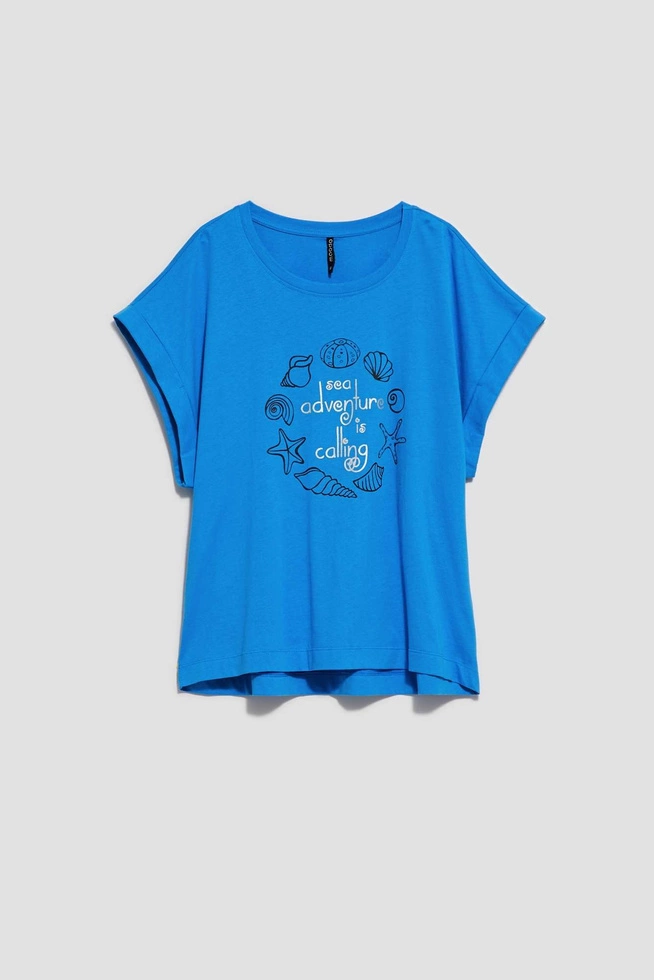 LADIES TSHIRT L-TS-4088 FRESH BLUE