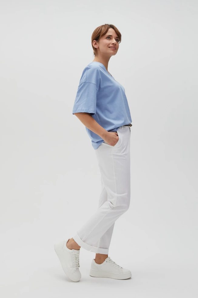 WOMEN'S PANTS L-SP-4600 OFF WHITE