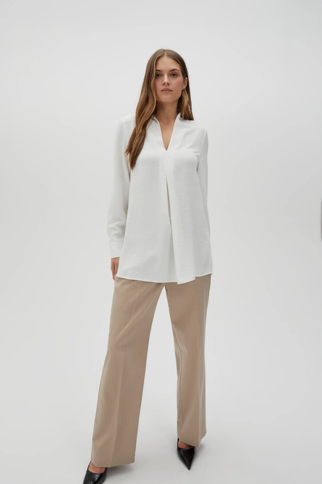 WOMEN'S SHIRT L-KO-4608 OFF WHITE