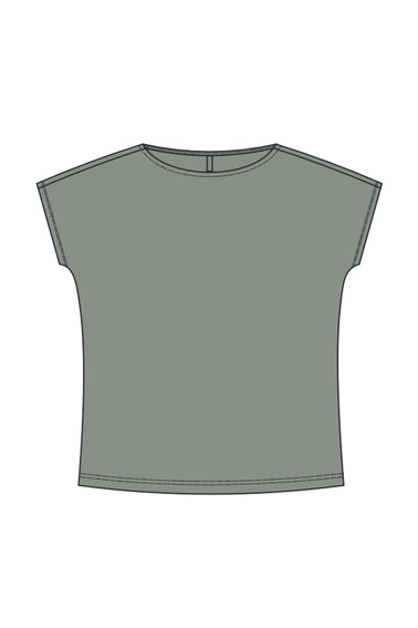 WOMEN'S TSHIRT L-TS-4666 OLIVE