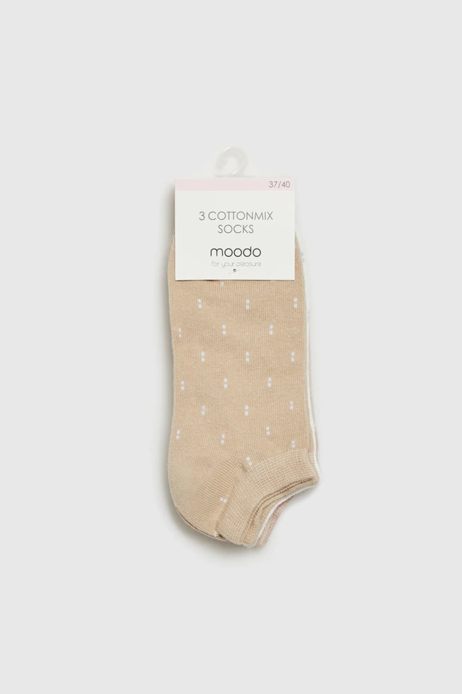 WOMEN'S SOCKS L-SK-4607 OFF WHITE-set