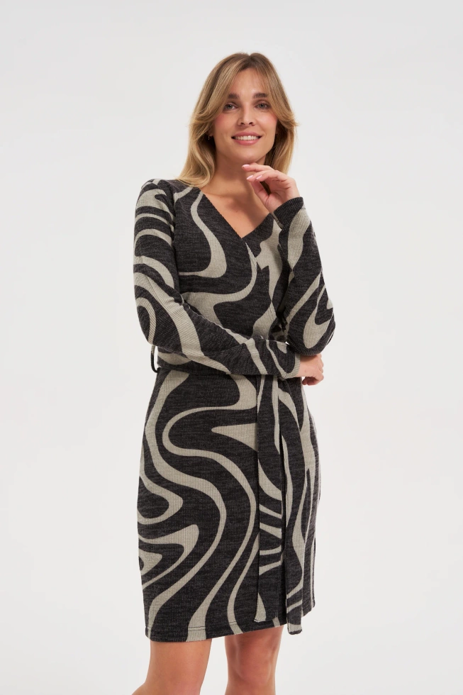 WOMEN'S DRESS Z-SU-4816 D.GREY