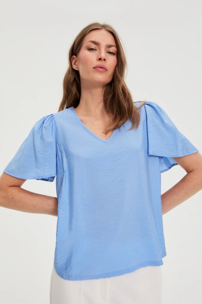WOMEN'S SHIRT L-KO-4923 BLUE