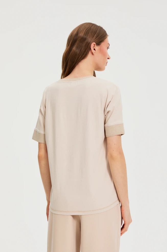 KOSZULKA DAMSKA L-TS-4912 L.BEIGE