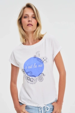 WOMEN'S TSHIRT L-TS-4636 WHITE-set