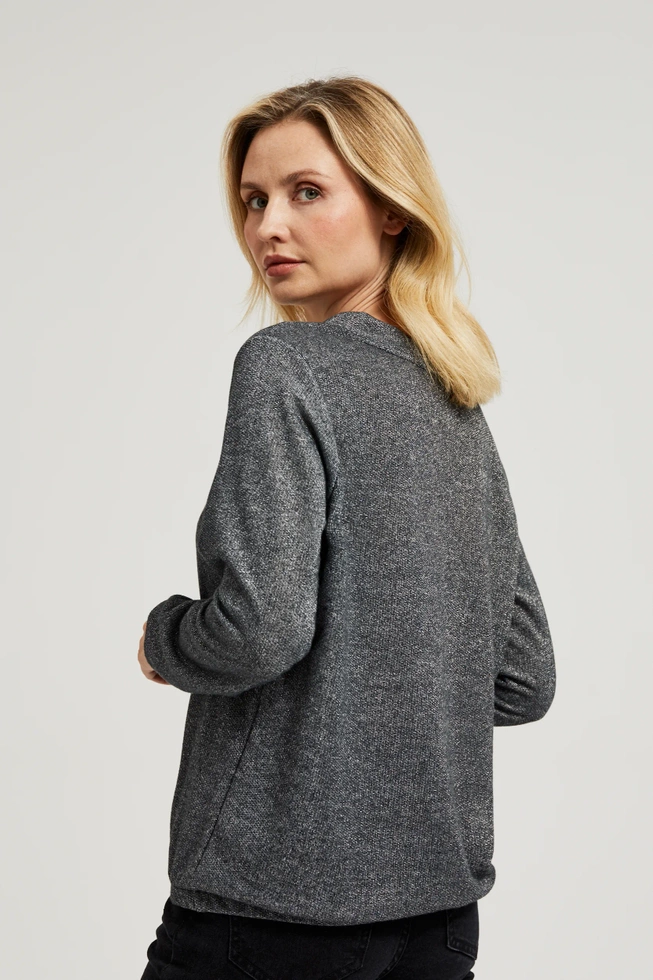 WOMEN'S SWEATSHIRT Z-BL-4505 GREY MEL