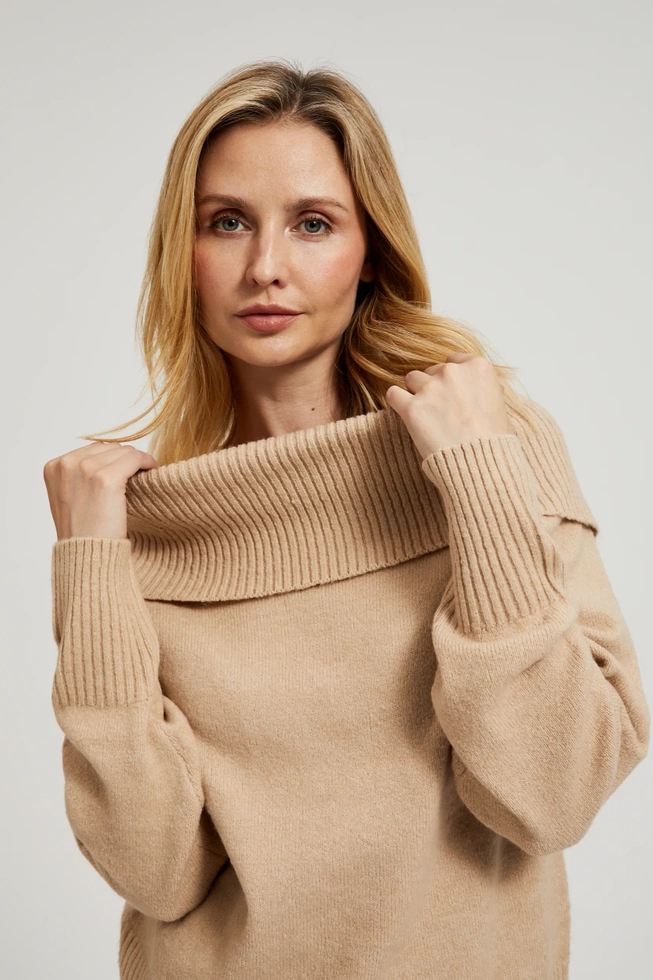 WOMEN'S SWEATER Z-SW-4554 L.BEIGE MEL-set