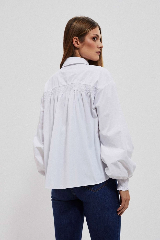 LADIES SHIRT L-KO-4056 WHITE