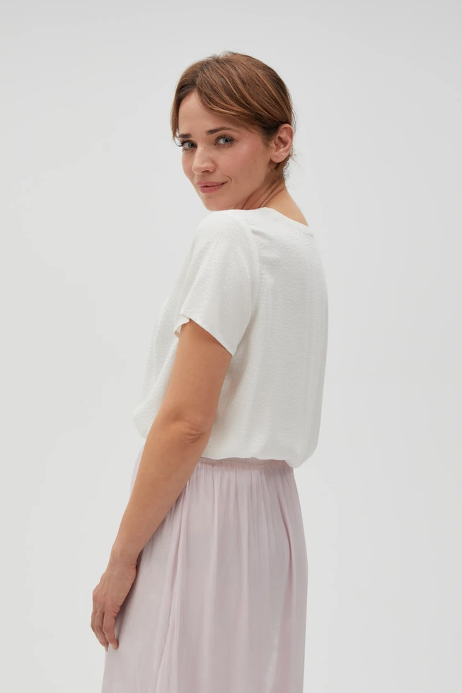 WOMEN'S SHIRT L-KO-4616 OFF WHITE