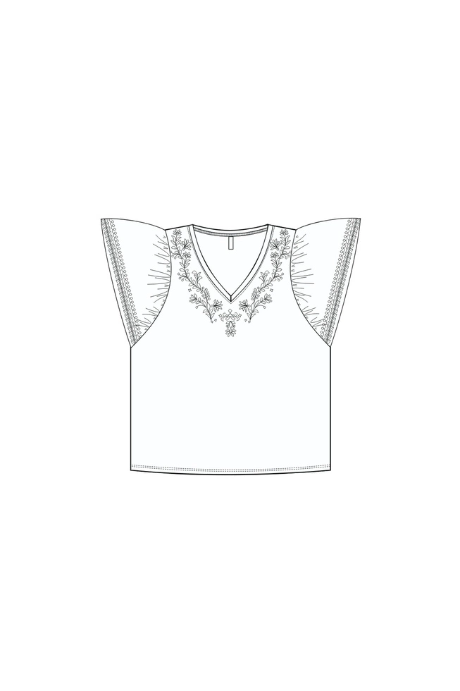 WOMEN'S TSHIRT L-TS-4949 WHITE