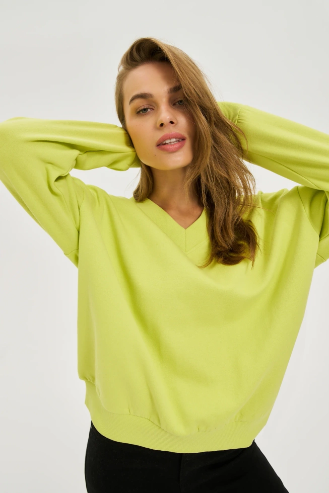 WOMEN'S SWEATSHIRT Z-BL-4807 LIME