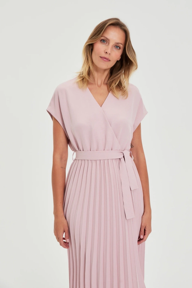 SUKIENKA DAMSKA L-SU-4912 DUSTY PINK