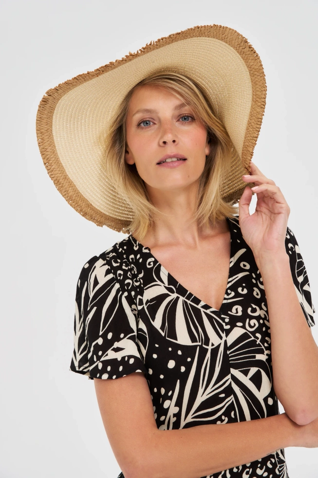 WOMEN'S HAT L-CZ-4600 L.BEIGE