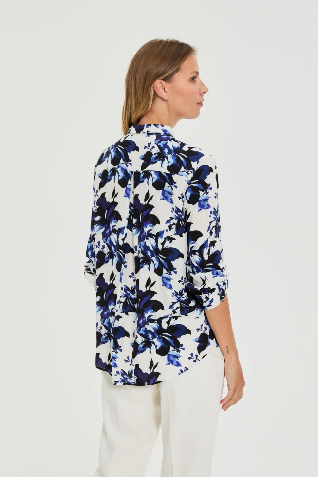 WOMEN'S SHIRT L-KO-4910 NAVY