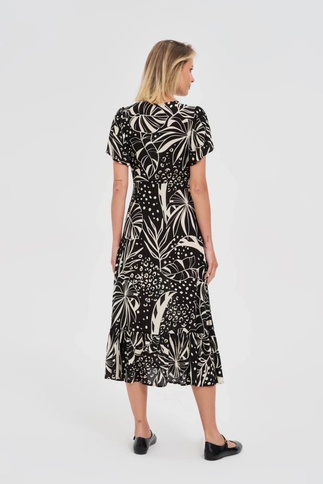 WOMEN'S DRESS L-SU-4667 BLACK