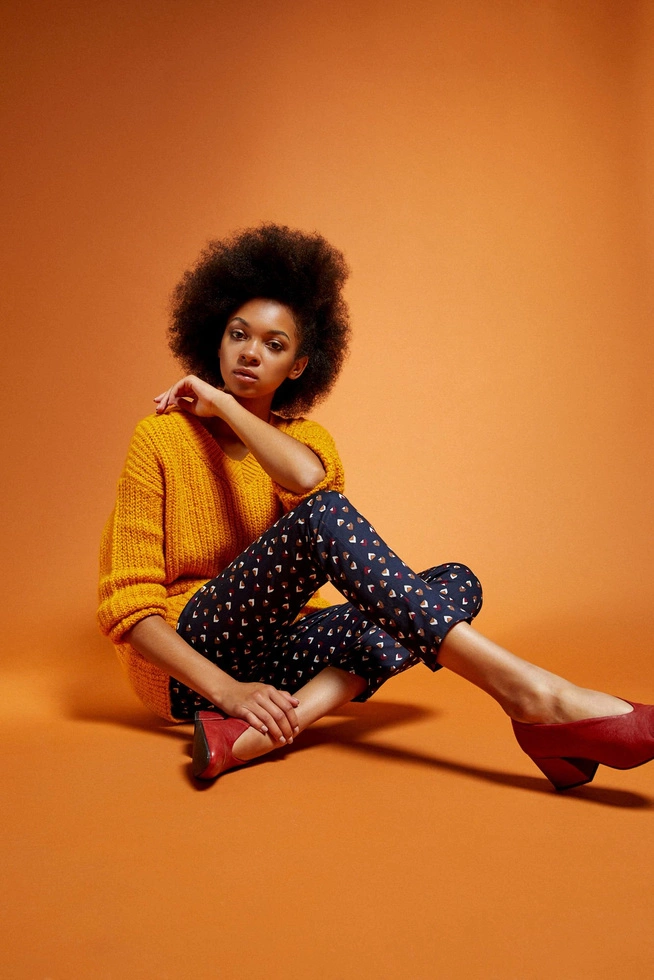 Printed trousers