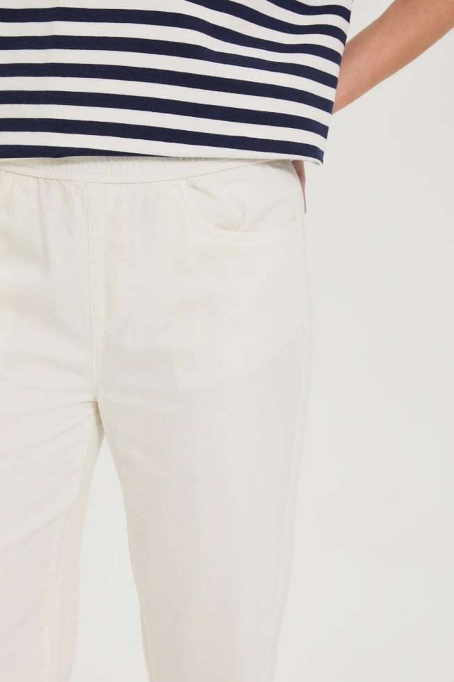 WOMEN'S JEANS L-JE-4909 OFF WHITE