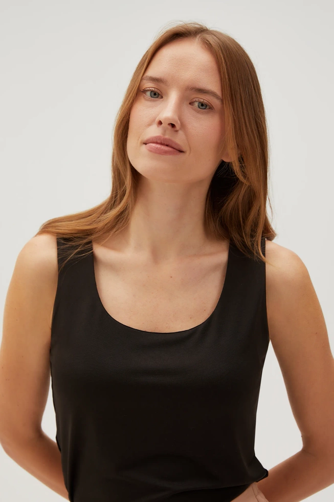 WOMEN'S TOP L-TS-4606 BLACK