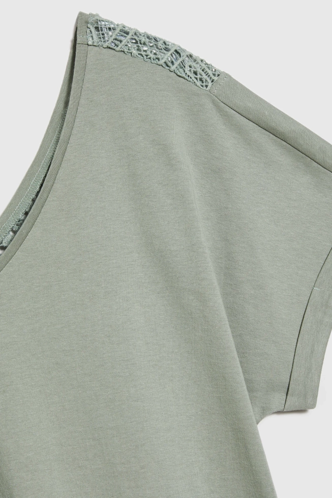 WOMEN'S TSHIRT L-TS-4703 OLIVE