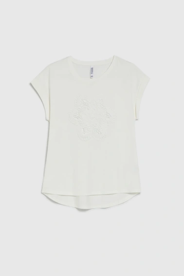 WOMEN'S TSHIRT L-TS-4976 OFF WHITE-set