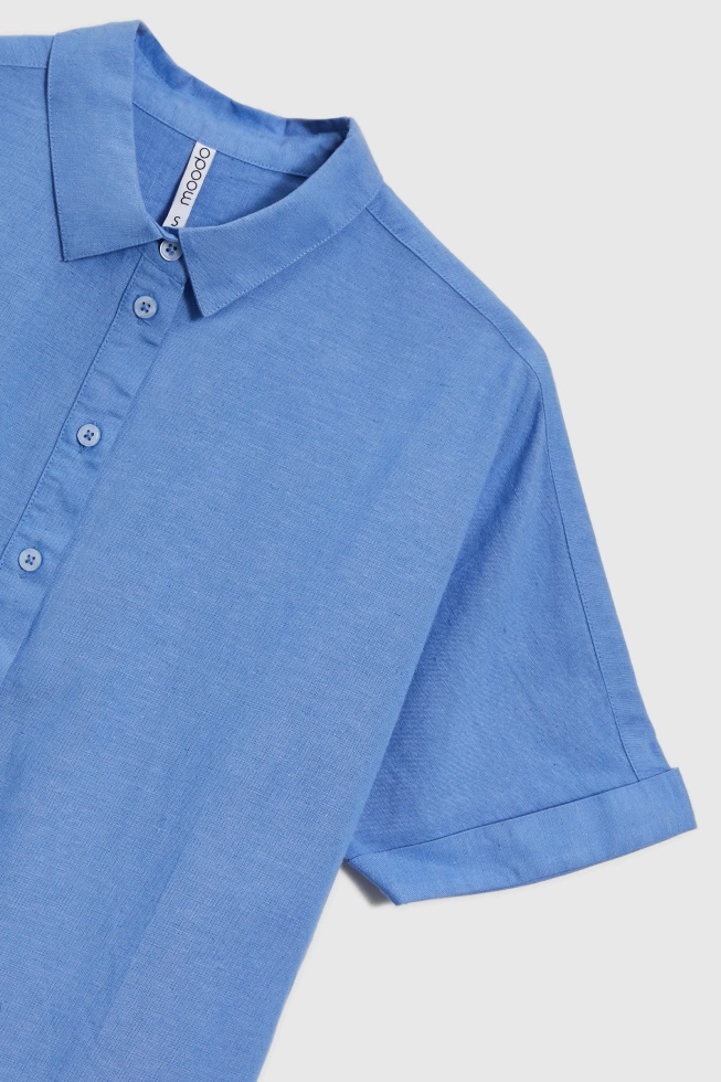 WOMEN'S SHIRT L-KO-4643 L.BLUE MEL