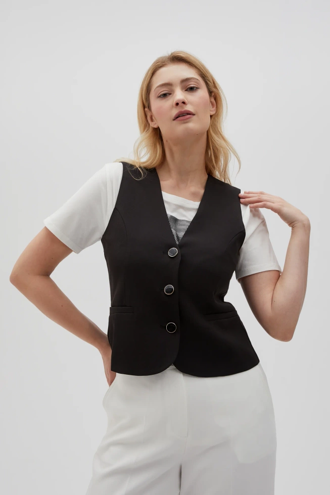 WOMEN'S JACKETS L-KA-4615 BLACK