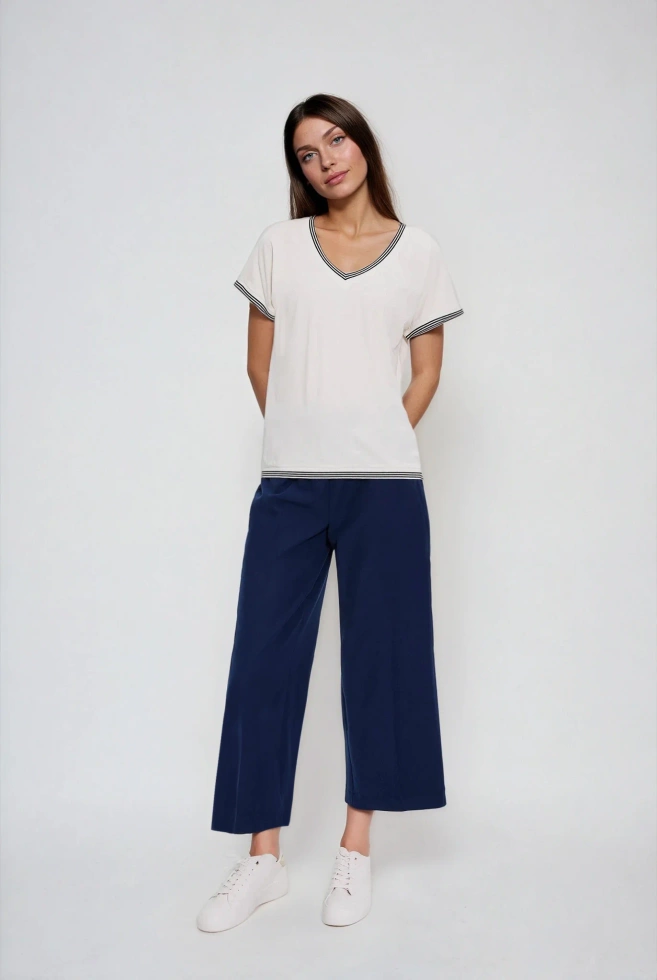 KOSZULKA DAMSKA L-TS-4908 OFF WHITE