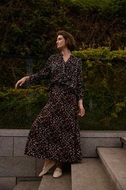 SPÓDNICA DAMSKA Z-SC-4804 BROWN-pakiet