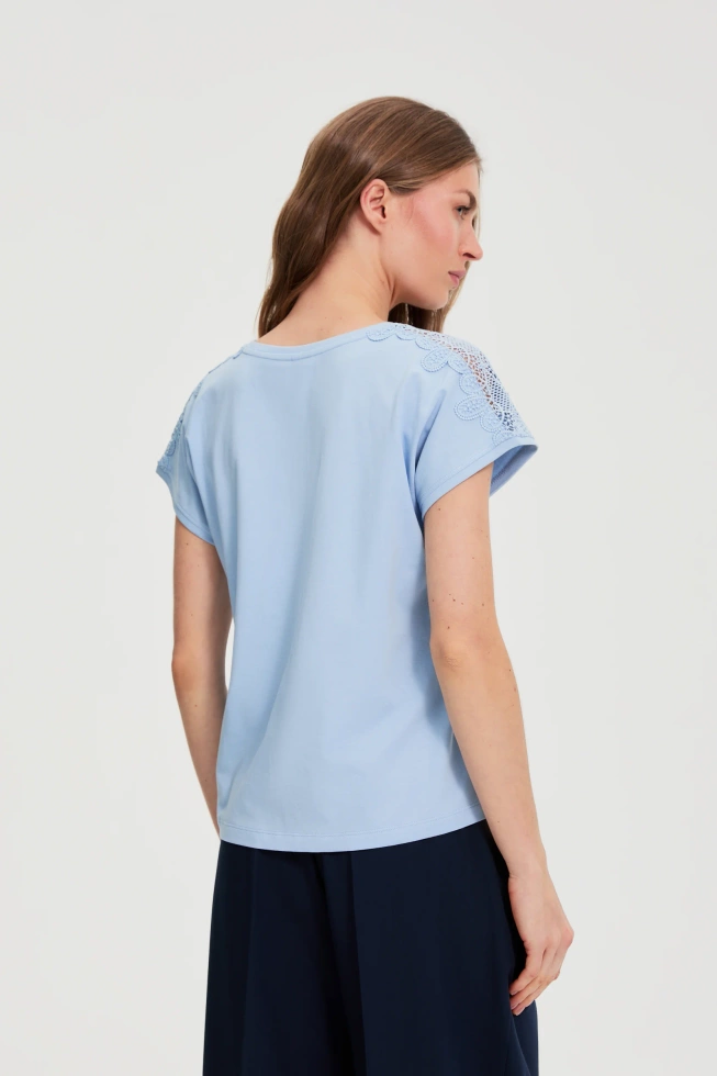 KOSZULKA DAMSKA L-TS-4929 L.BLUE