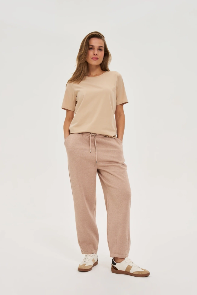 WOMEN'S JOGGING PANTS Z-DR-4800 L.BROWN MEL