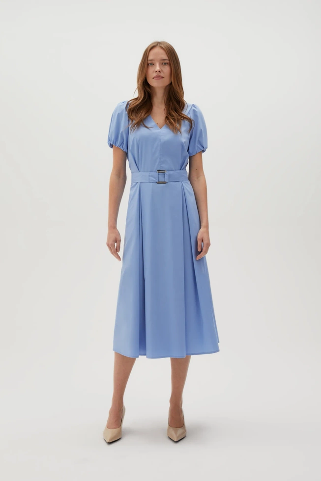 WOMEN'S DRESS L-SU-4615 BLUE