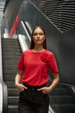 WOMEN'S TSHIRT Z-TS-4833 RED