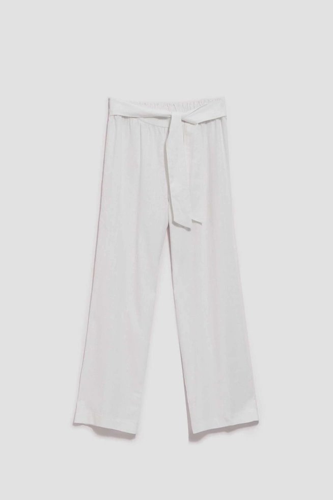 LADIES PANTS L-SP-4028 WHITE