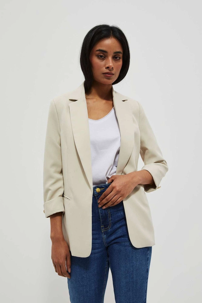 LADIES JACKETS L-MR-4013 L.BEIGE
