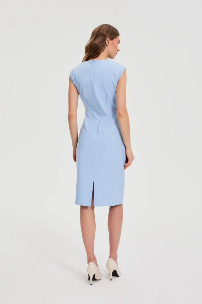 WOMEN'S DRESS L-SU-4942 L.BLUE