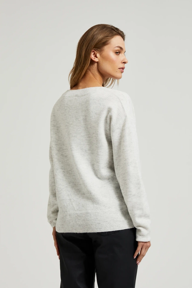 WOMEN'S SWEATER Z-SW-4513 OFF WHITE MEL