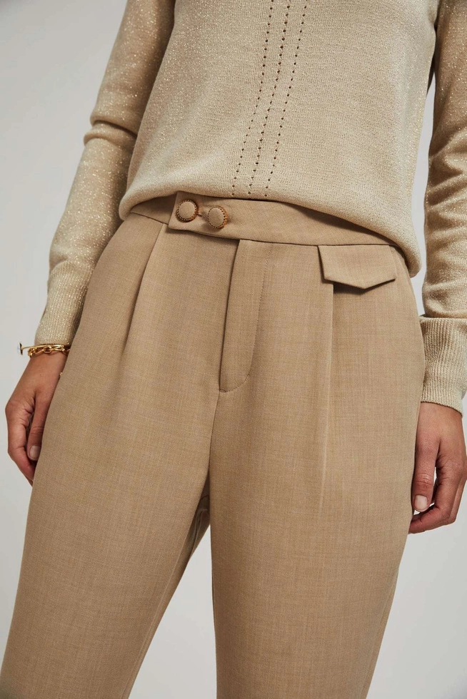 TROUSERS L-SP-4001 BEIGE MEL