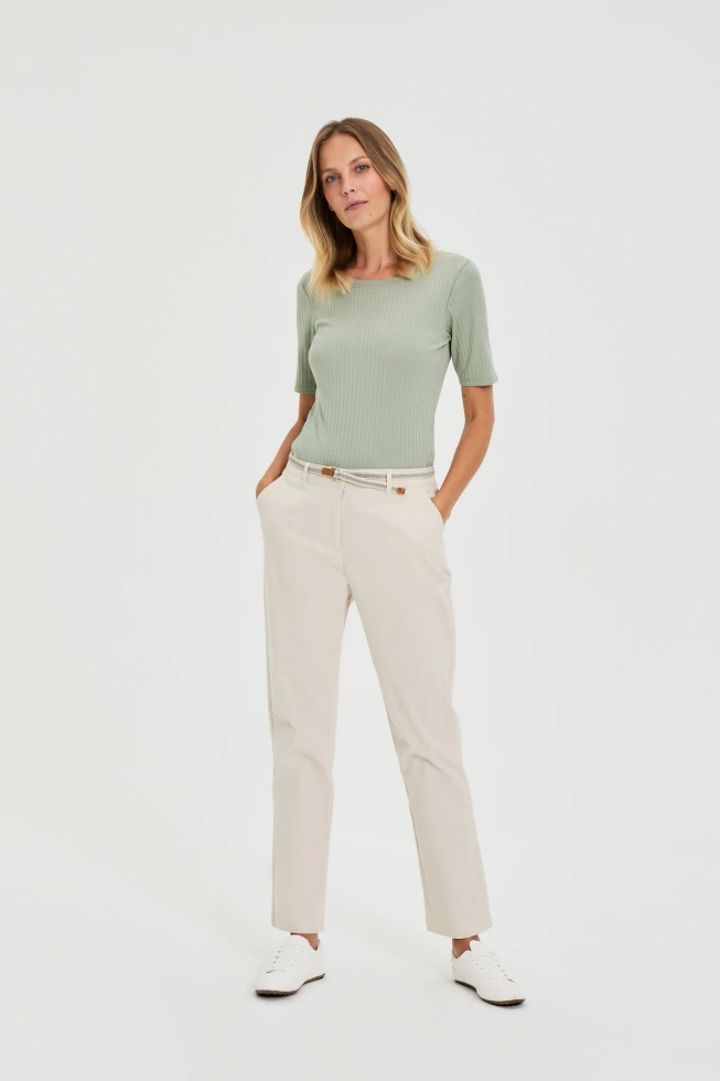 WOMEN'S TSHIRT L-TS-4916 OLIVE-set